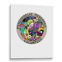 Psychedelic Mushroom Trip Gift   Psychedelic Resea Metal Print Vertical | Artistshot