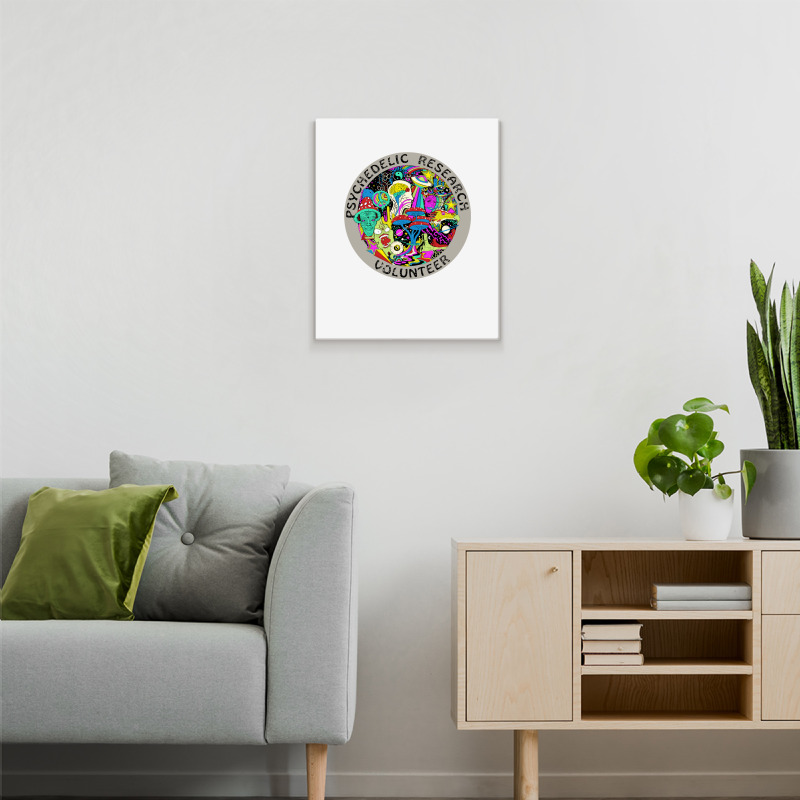 Psychedelic Mushroom Trip Gift   Psychedelic Resea Metal Print Vertical | Artistshot