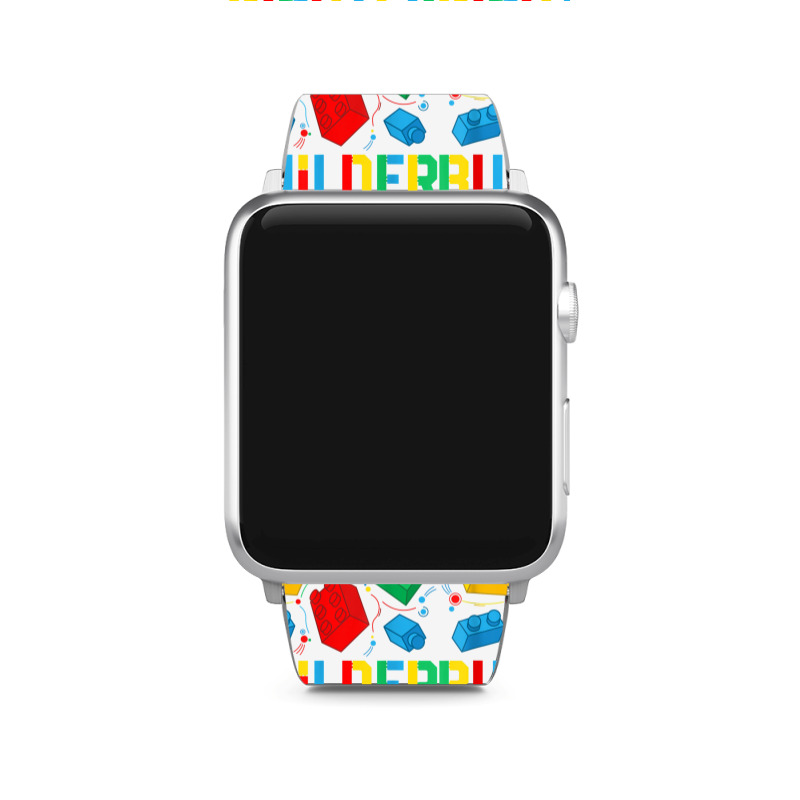 Master Builder Kids Building Blocks Brick Toy Mast Apple Watch Band | Artistshot