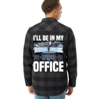 Mens Funny Airplane Pilot I'll Be In My Office Air Flannel Shirt | Artistshot