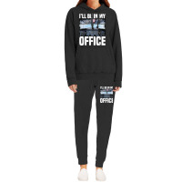 Mens Funny Airplane Pilot I'll Be In My Office Air Hoodie & Jogger Set | Artistshot