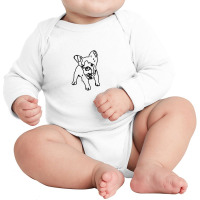 Dog Line Art Long Sleeve Baby Bodysuit | Artistshot