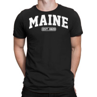 Maine Vintage State Athletic Style Sweatshirt T-shirt | Artistshot