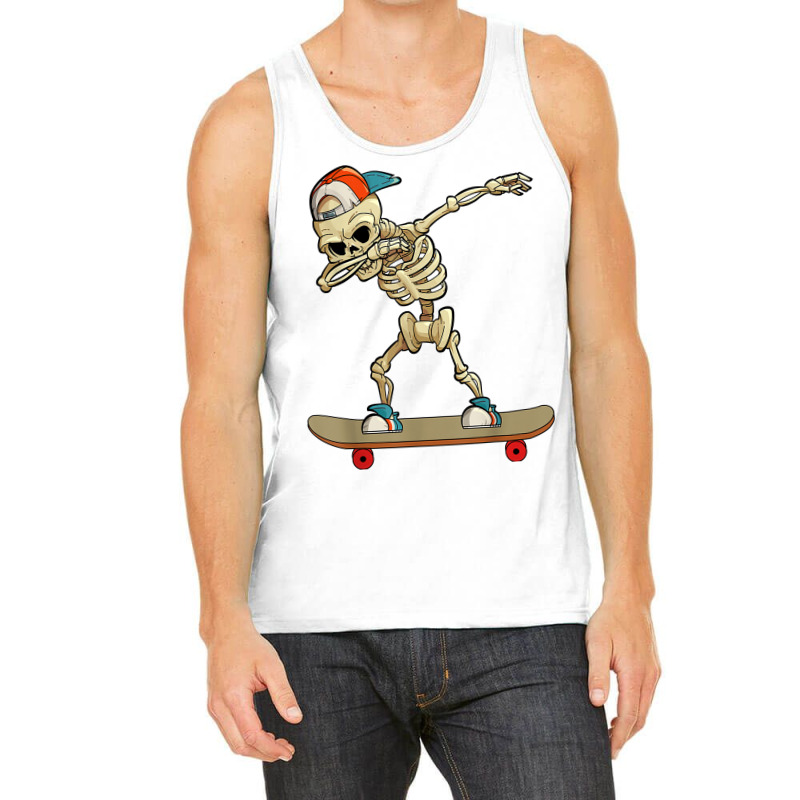 Skateboard Dabbing Skeleton Funny Dab Kids T Shirt Tank Top | Artistshot