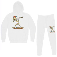 Skateboard Dabbing Skeleton Funny Dab Kids T Shirt Hoodie & Jogger Set | Artistshot