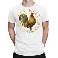 Key West Florida Vintage Rooster Design Souvenir T T-shirt | Artistshot