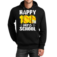 Softball Happy 100th Day Of School Tshirt Kids Tea Unisex Hoodie | Artistshot