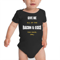 Parks And Recreation Bacon And Eggs Ron Swanson T Baby Bodysuit | Artistshot