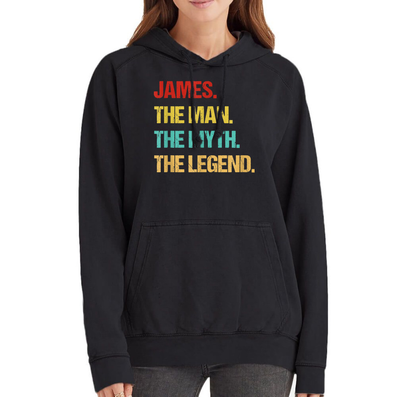 Mens James The Man The Myth The Legend T Shirt Vintage Hoodie | Artistshot