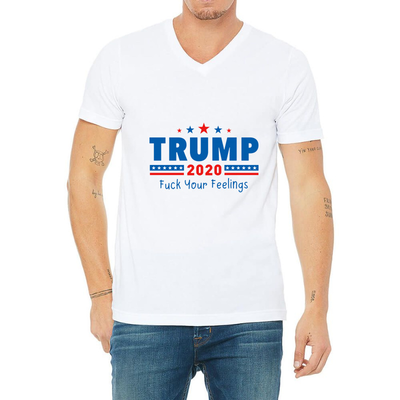 Trump 2020 Fck V-neck Tee | Artistshot