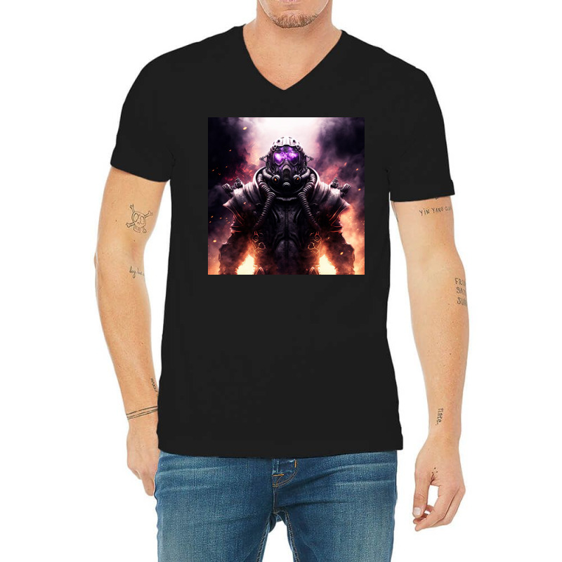 Scary Robots Xi V-Neck Tee by TheDol | Artistshot