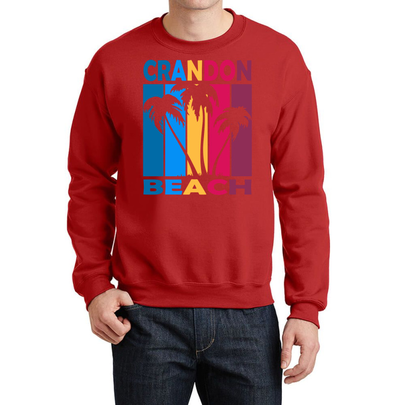 Crandon Beach Miami Florida Hipster Crewneck Sweatshirt | Artistshot