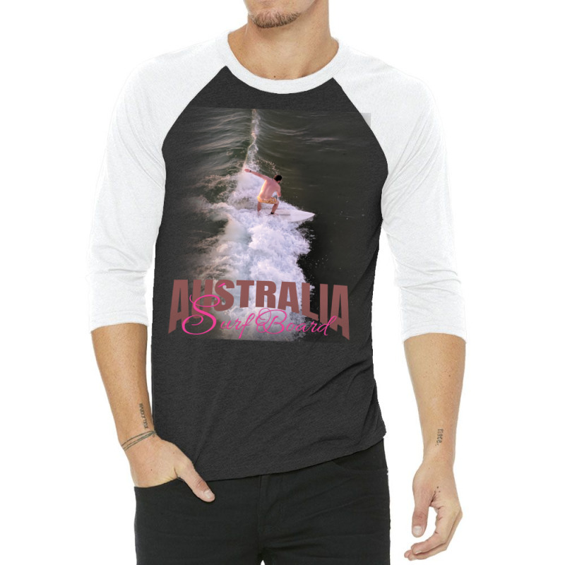 Australia Surf Board Humor 3/4 Sleeve Shirt | Artistshot