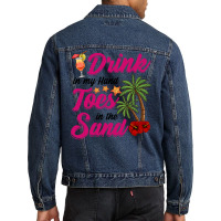 Funny Beach Cute Men Denim Jacket | Artistshot