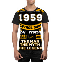 Mens The Man Myth Legend 1959 63rd Birthday Gift F Graphic T-shirt | Artistshot