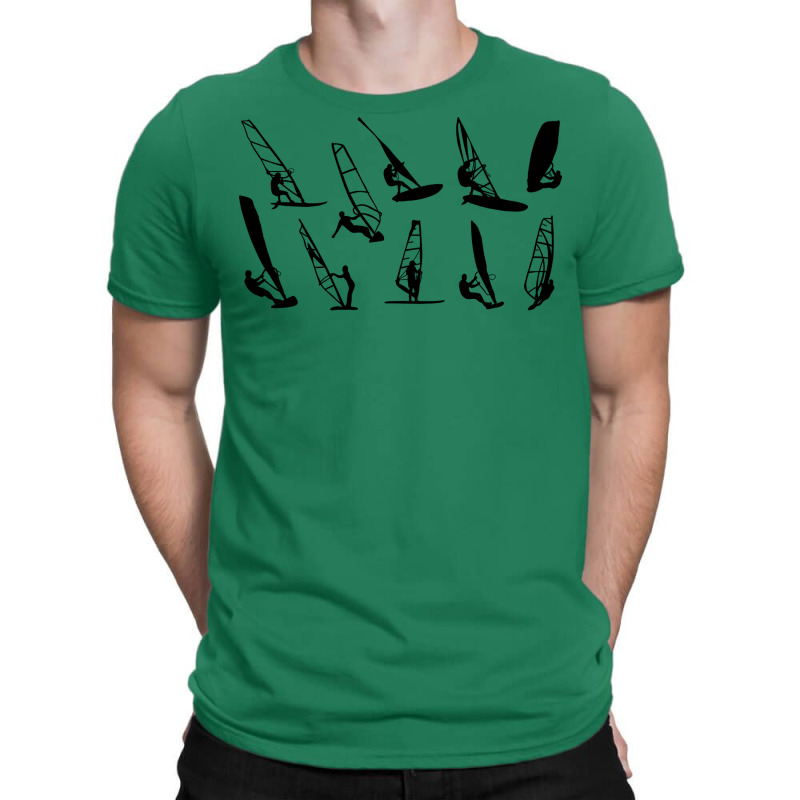 10 Windsurfer Black Surfboard Music T-Shirt by zelekmanfraw | Artistshot