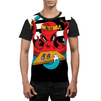 Sushi Chef Japanese Octopus Kraken Funny Gift T Sh Graphic T-shirt | Artistshot