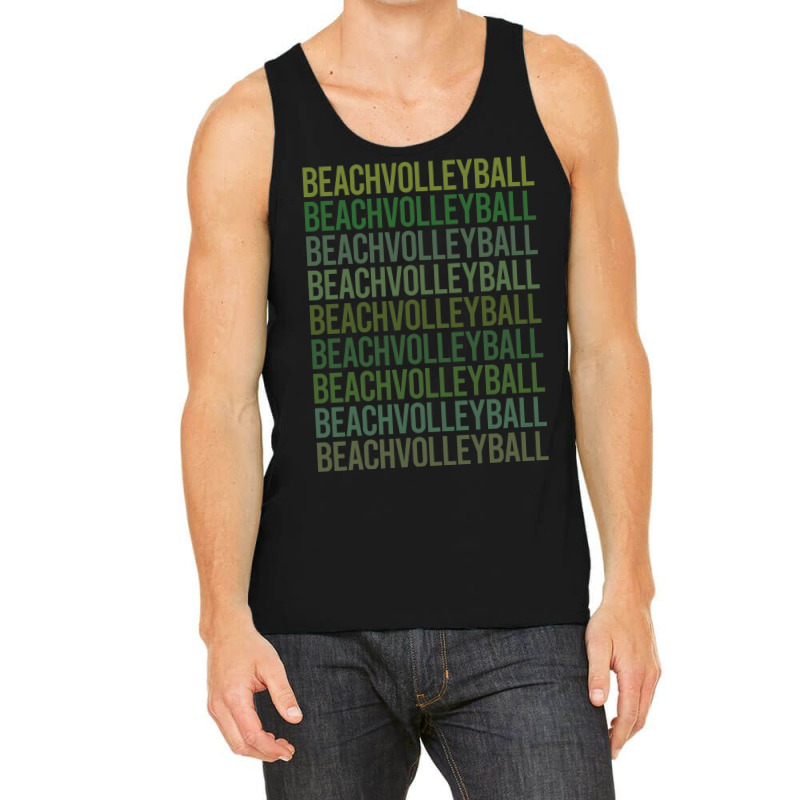 Green Text Beach Volleyball Vintage Tank Top | Artistshot