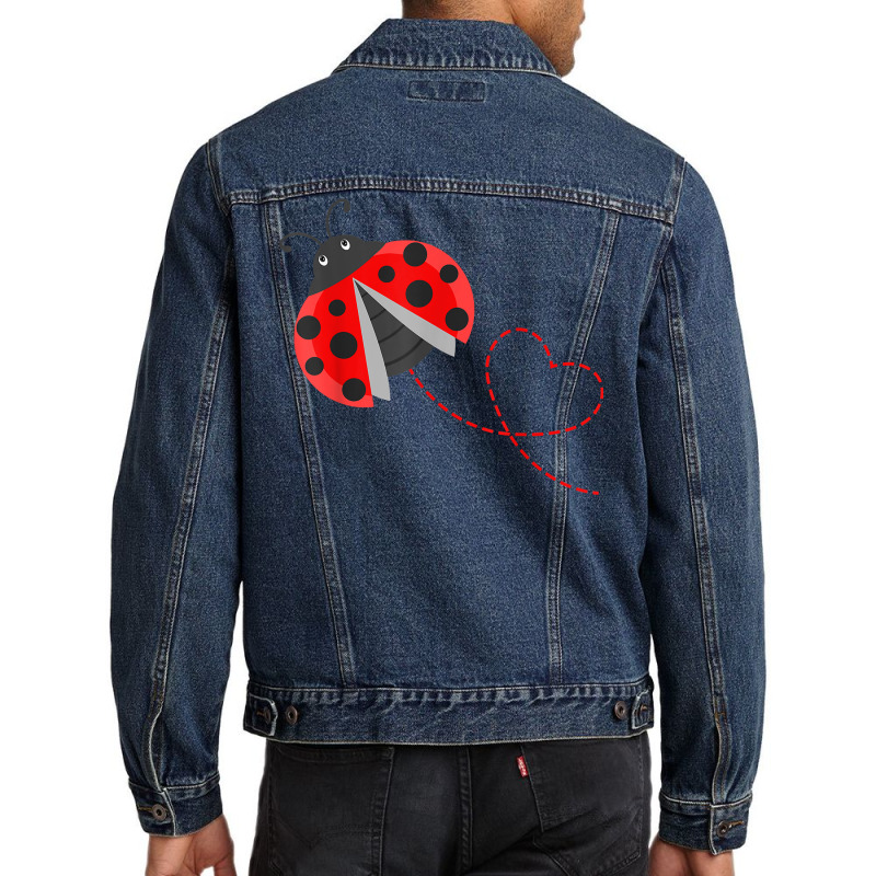 Ladybeetle Ladybugs Nature Lover Insect Fans Entom Men Denim Jacket | Artistshot