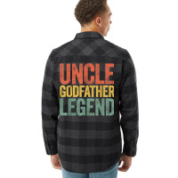 Mens Uncle Godfather Legend T Shirt Father's Day T Flannel Shirt | Artistshot