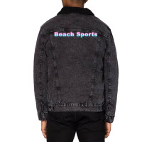 Beach Sports Hipster Unisex Sherpa-lined Denim Jacket | Artistshot