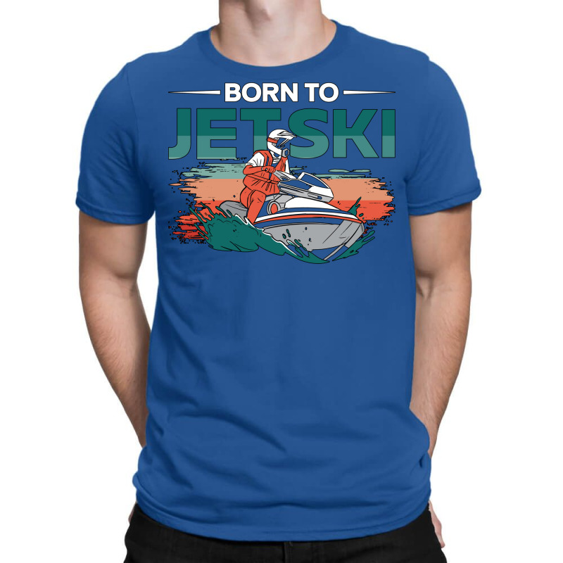 Born To Jetski Jet Skiing Water Sports Jet Ski Red T-shirt | Artistshot