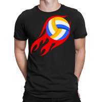 Beach Volleyball Fire Sport Summer Player Ball Gir T-shirt | Artistshot