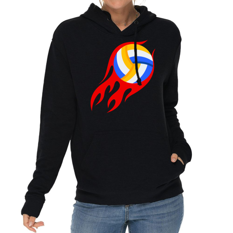 Beach Volleyball Fire Sport Summer Player Ball Gir Lightweight Hoodie by lindeaucterr | Artistshot