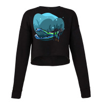 Diving Humor Cropped Sweater | Artistshot