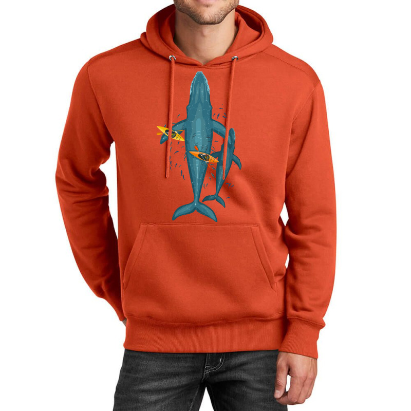 Canoes On Whale Family Tumblr Unisex Hoodie | Artistshot