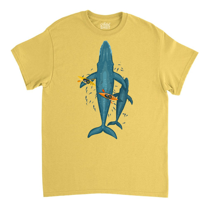 Canoes On Whale Family Tumblr Classic T-shirt | Artistshot