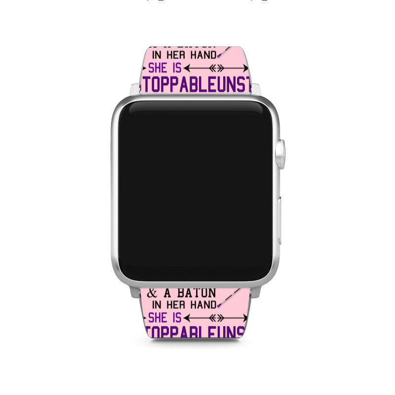 With Jesus In Her Heart A Baton In Hand She Is Uns Apple Watch Band | Artistshot