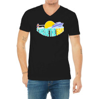 I Drive The Boat Waterskiing Yellow V-neck Tee | Artistshot