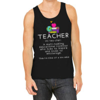 Teacher Definition   Funny Teaching School Teacher Tank Top | Artistshot