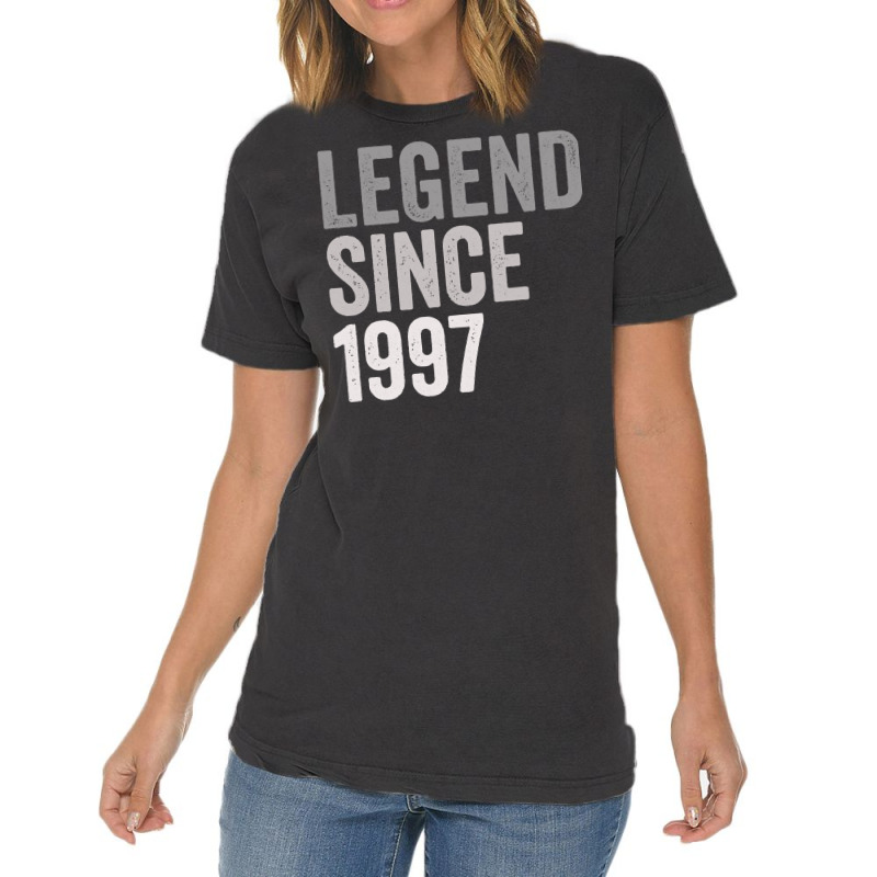 Legend Since 1997 Funny 24 Years Old 24th Birthday Vintage T-shirt | Artistshot