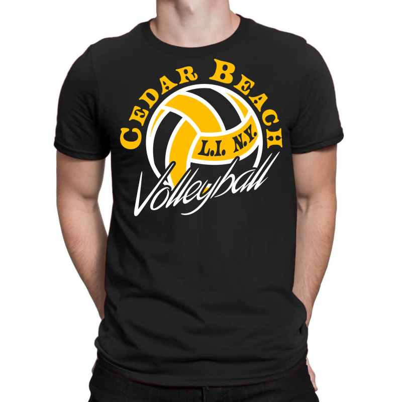 Cedar Beach Volleyball Green T-shirt | Artistshot