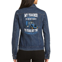 Truck Driver Trucker Teamster Vehicle Lgv Truckie Ladies Denim Jacket | Artistshot