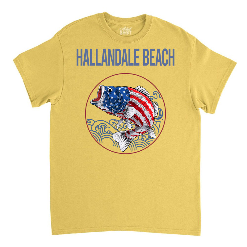 Usa Flag Fish Hallandale Beach Hipster Classic T-shirt by sproleervinej | Artistshot