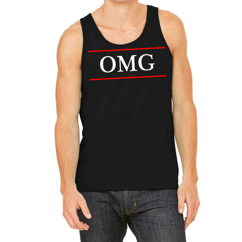 T Shirt That Says The Word   Omg   On It  Funny Gi Tank Top | Artistshot