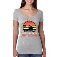 Jet Ski Talk About Jet Skiing Water Sports Jetski Women's Triblend Scoop T-shirt | Artistshot