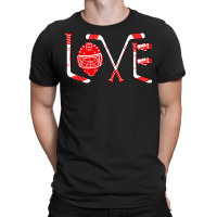 Player Goalie Ice Hockey Heart Apparel Funny Valen T-shirt | Artistshot