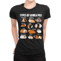 Types Of Guinea Pigs Owner Cool Animal Kids Xmas G Ladies Fitted T-shirt | Artistshot