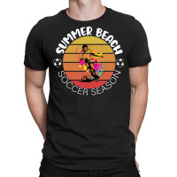 Summer Beach Soccer Season With The Sunset Beautif T-shirt | Artistshot