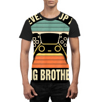 Leveling Up To Big Brother 2023 Funny Gamer Vintag Graphic T-shirt | Artistshot