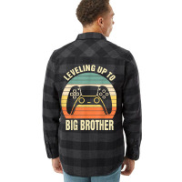 Leveling Up To Big Brother 2023 Funny Gamer Vintag Flannel Shirt | Artistshot