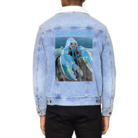 Funny Jumpscare Lobster Meme Blue Crustacean Unisex Sherpa-lined Denim Jacket | Artistshot