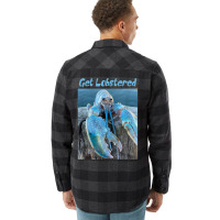 Funny Jumpscare Lobster Meme Blue Crustacean Flannel Shirt | Artistshot