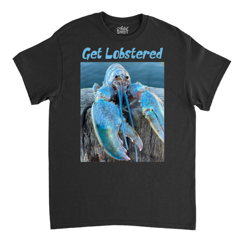 Funny Jumpscare Lobster Meme Blue Crustacean Classic T-shirt | Artistshot