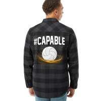 Volleyball Capable Sport Trending Flannel Shirt | Artistshot