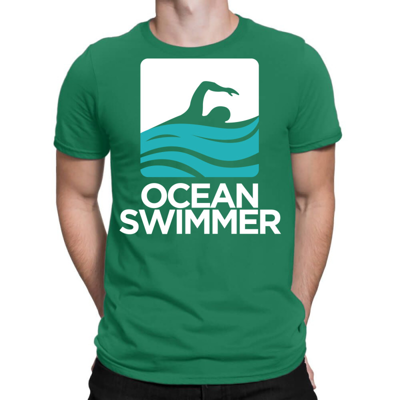 Ocean Swimmer Gift For Swim Lovers Green T-shirt | Artistshot